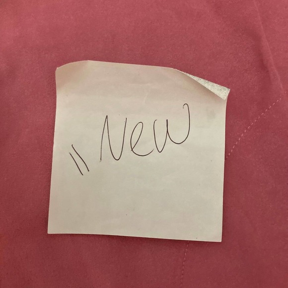 Joan‎ Rivers Shirt Womens Sz S Pink Microsuede Button Up Collared Blouse - Picture 7 of 13